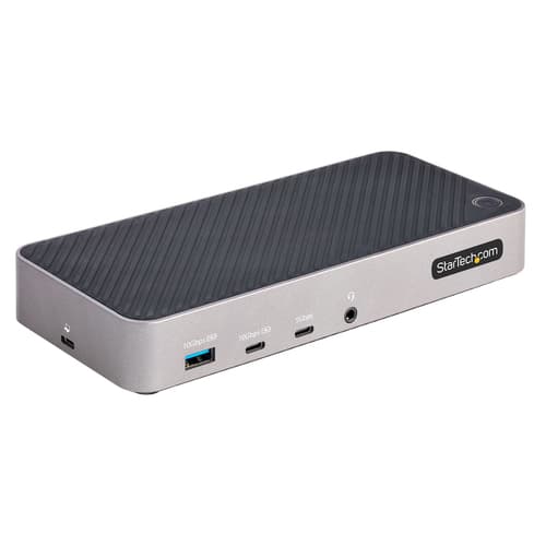 StarTech.com USB-C Triple Monitor Docking Station - HDMI/DP Triple 4k USB-C Dock - 5x USB Hub - GbE - 100W PD - Universal Multi Monitor Docking Station - Thunderbolt 3/4 Compatible (116U-USBC-DOCK) - Docking station - USB-C 3.2 Gen 2 - 2 x HDMI, 2 x DP - 1GbE - 100 Watt