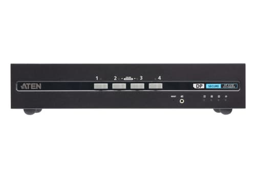 ATEN Secure CS1144DP4 - KVM / audio switch - DisplayPort, dual display, PSD PP v4.0 compliant, USB - 4 x KVM / audio - 1 local user - desktop