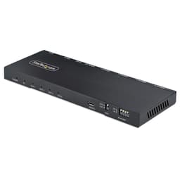 StarTech.com 4-Port HDMI Splitter, 4K 60Hz HDMI 2.0 Video, 1 In 4 Out HDMI Splitter, 4K HDMI Splitter w/Built-in Scaler, 3.5mm/Optical Audio Port, Durable Metal Housing, HDR/HDCP - 1x4 HDMI Display/Output Splitter (HDMI-SPLITTER-44K60S) - Video/audio splitter - 4 x HDMI - desktop