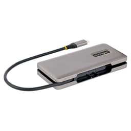 StarTech.com 4-Port USB-C Hub, 1x USB-A and 3x USB-C Ports, USB 3.1 10Gbps, Bus Powered, USB Type C Hub with 9.8in (25cm) Wrap-Around Cable, Portable USB-C to USB-A Hub - USB Expansion Hub (HB31CM1A3CB) - Hub - 1 x USB 3.2 Gen 2 + 3 x USB-C 3.2 Gen 2 - desktop