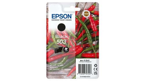 Epson 503 - 4.6 ml - black - original - blister - ink cartridge - for EPL 5200, RIP Station 5200, WorkForce WF-2960