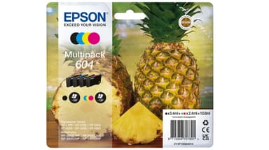 Epson 604 Multipack - 4-pack - black, cyan, magenta, yellow - original - blister - ink cartridge - for Expression Home XP-2200, 2205, 3205, 4200, 4205, WorkForce WF-2910, 2930, 2935, 2950