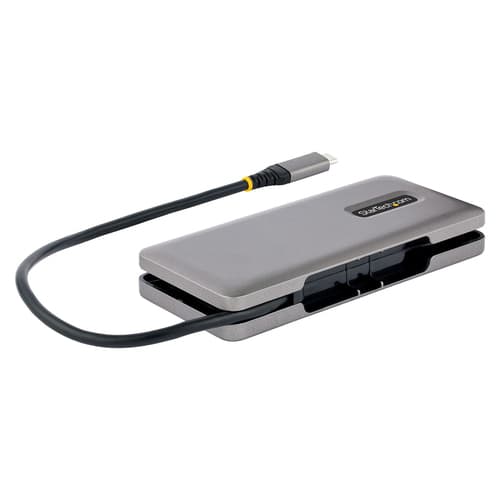 StarTech.com 4-Port USB-C Hub, 4x USB-C Ports, USB 3.1 10Gbps, Portable USB C Hub with 100W Power Delivery Pass-Through, Portable USB Type C Hub w/ 9.8in (25cm) Wrap-Around Cable - USB Expansion Hub (HB31CM4CPD3) - Hub - 4 x USB 3.2 Gen 2 - desktop