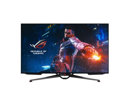 ASUS ROG Swift OLED PG48UQ - LED monitor - gaming - 47.5" - 3840 x 2160 4K @ 138 Hz - 450 cd/m� - 135000:1 - HDR10 - 4xHDMI, DisplayPort - speakers - black