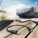 Hama Charging Cable, USB-C - USB-C, 0.2m, Nylon, Black thumbnail 2