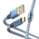 Hama Reflective Charging Cable, USB-A - USB-C, 1.5m, Nylon, Blue thumbnail 5