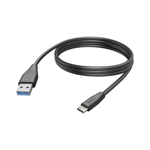 Hama Charging Cable, USB-C - USB-A, 3m, Black