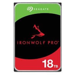 Seagate IronWolf Pro ST18000NT001 - Hard drive - 18 TB - internal - 3.5" - SATA 6Gb/s - 7200 rpm - buffer: 256 MB - with 3 years Seagate Rescue Data Recovery