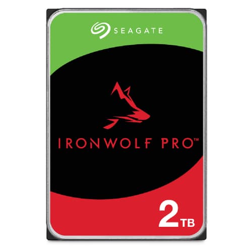 Seagate IronWolf Pro ST2000NT001 - Hard drive - 2 TB - internal - 3.5" - SATA 6Gb/s - 7200 rpm - buffer: 256 MB - with 3 years Seagate Rescue Data Recovery