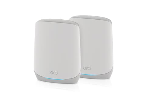 NETGEAR Orbi RBK762S - Wi-Fi system - (router, extender) - up to 5000 sq.ft - mesh 1GbE - Wi-Fi 6 - Tri-Band