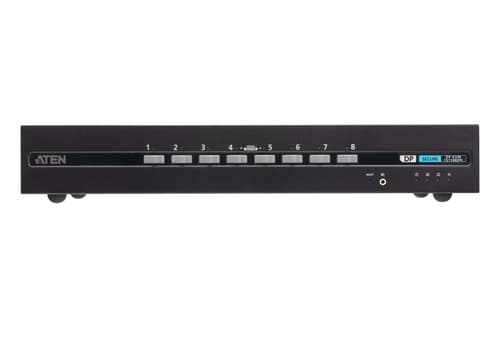 ATEN CS1148DP4 - KVM / audio switch - DisplayPort, dual display, secure, PSD PP v4.0 compliant - 8 x KVM / audio - 1 local user - desktop
