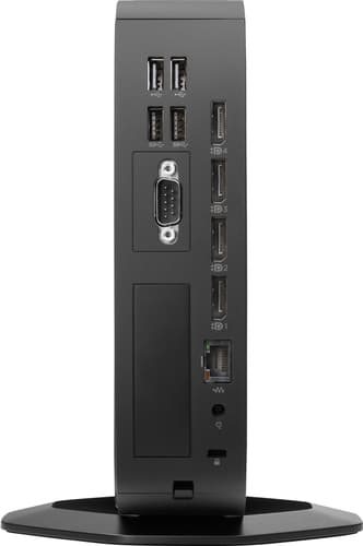 HP t740 - Thin client - SFF - 1 x Ryzen Embedded V1756B / up to 3.6 GHz - RAM 8 GB - flash 128 GB - Radeon Vega 8 - Gigabit Ethernet - Win 10 IoT Enterprise 2019 LTSC - monitor: none - keyboard: UK — view 4