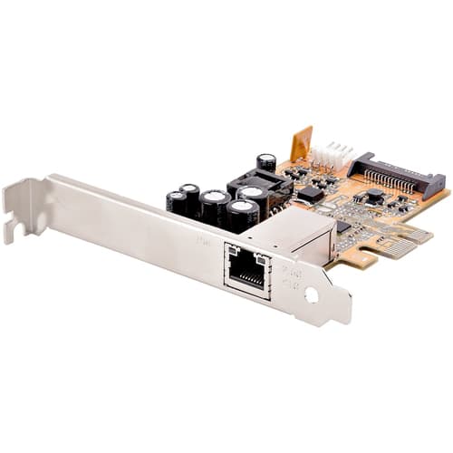 StarTech.com 1 Port 2.5Gbps PoE Network Card, PCIe Ethernet Card w/RJ45 Port, 30W 802.3at PoE NIC for Desktops/Servers, Network PoE LAN Adapter w/Low-Profile Bracket Included - NBASE-T, Windows/Linux Support (ST1000PEXPSE) - Network adapter - PCIe 2.1 low profile - 2.5GBase-T (PoE+) x 1