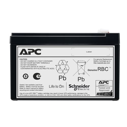 APC - UPS battery - VRLA - 1 x battery - Lead Acid - 7 Ah - 0U — view 1