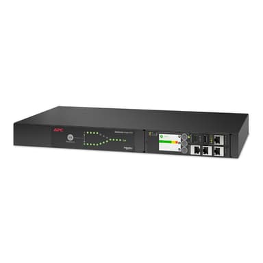 APC NetShelter - Automatic transfer switch (rack-mountable) - AC 207-253 V - 2000 VA - 1-phase - Ethernet 10/100/1000, USB - output connectors: 12 - 1U - black