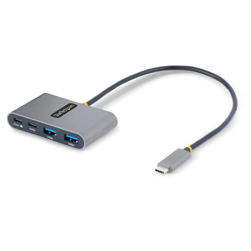 StarTech.com 4-Port USB-C Hub with 100W Power Delivery Pass-Through Charging, 2x USB-A + 2x USB-C, 5Gbps, USBC Hub w/ 1ft (30cm) Long Cable, Portable Laptop USB Type-C to USB-A/C Hub - USB 3.0 Expansion Hub (5G2A2CPDB-USB-C-HUB) - Hub - 2 x USB 3.2 Gen 1 + 2 x USB-C 3.2 Gen 1 - desktop