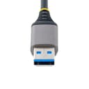 StarTech.com 4-Port USB Hub, USB 3.0 5Gbps, Bus Powered, USB-A to 4x USB-A Hub with Optional Auxiliary Power Input, Portable Desktop/Laptop USB Hub with 1ft (30cm) Attached Cable