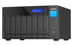 QNAP TVS-H874 - NAS server - 8 bays - SATA 6Gb/s - RAID 0, 1, 5, 6, 10, 50, 60, TM, RAID TP - RAM 64 GB - 2.5 Gigabit Ethernet / 10 Gigabit Ethernet - iSCSI support