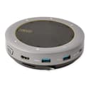 StarTech.com USB-C Conference Speaker Mini Dock, Portable Boardroom Speaker and Multiport Adapter, USB-C to VGA or 4K 60Hz HDMI, 2x USB-A (5Gbps) Hub, Mic/Speaker