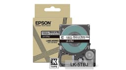 Epson LabelWorks LK-5TBJ - Black on matte clear - Roll (1.8 cm x 8 m) 1 cassette(s) hanging box - tape cartridge - for LabelWorks LW-C410, LW-C610