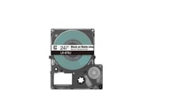 Epson LabelWorks LK-6TBJ - Black on matte clear - Roll (2.4 cm x 8 m) 1 cassette(s) hanging box - tape cartridge - for LabelWorks LW-C610
