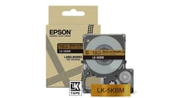 Epson LabelWorks LK-5SBM - Black on metallic silver - Roll (1.8 cm x 9 m) 1 cassette(s) hanging box - tape cartridge - for LabelWorks LW-C410, LW-C610