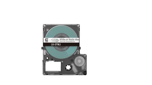 Epson LabelWorks LK-5TWJ - White on matte clear - Roll (1.8 cm x 8 m) 1 cassette(s) hanging box - tape cartridge — view 3