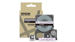 Epson LabelWorks LK-4UAS - Grey on lavender - Roll (1.2 cm x 8 m) 1 cassette(s) hanging box - tape cartridge - for LabelWorks LW-C410, LW-C610