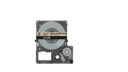 Epson LabelWorks LK-6JBJ - Black on matte beige - Roll (2.4 cm) 1 cassette(s) label tape — view 3