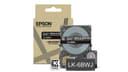 Epson LabelWorks LK-6BWJ - White on matte black - Roll (2.4 cm x 8 m) 1 cassette(s) hanging box - tape cartridge - for LabelWorks LW-C610 thumbnail 1