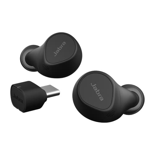 Jabra Evolve2 Buds MS - True wireless earphones with mic - in-ear - Bluetooth - active noise cancelling - USB-C via Bluetooth adapter - noise isolating - black - Certified for Microsoft Teams — view 3