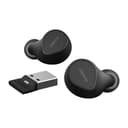 Jabra Evolve2 Buds MS - True wireless earphones with mic - in-ear - Bluetooth - active noise cancelling - USB-A via Bluetooth adapter - noise isolating - black - Certified for Microsoft Teams thumbnail 2