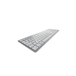 CHERRY KW 9100 SLIM - Keyboard - wireless - 2.4 GHz, Bluetooth 4.0 - QWERTY - US - key switch: CHERRY SX - silver