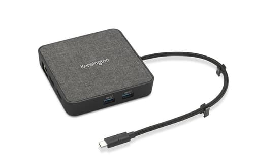 Kensington MD120U4 - Docking station - USB-C / USB4 / Thunderbolt 3 / Thunderbolt 4 - 2 x HDMI - 1GbE, 2.5GbE