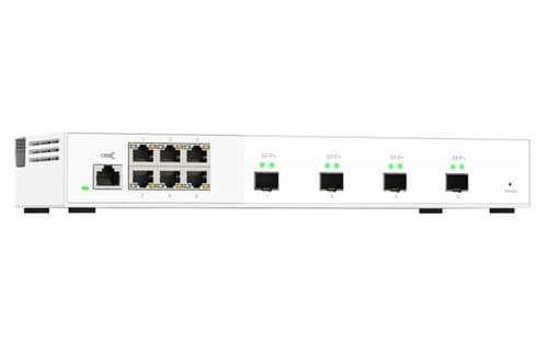 QNAP QSW-M2106-4S - Switch - Managed - 6 x 2.5GBase-T + 4 x 10Gb Ethernet SFP+ - desktop