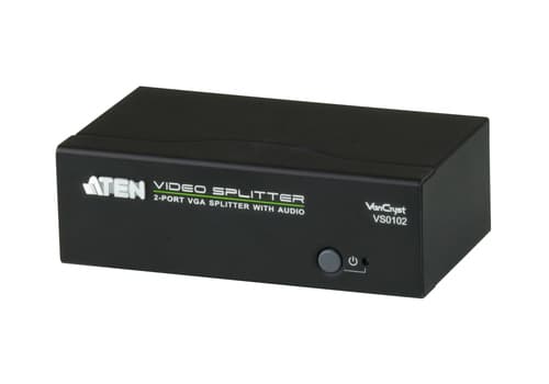 ATEN VanCryst VS0102 - Video/audio splitter - 2 x VGA + 2 x audio - desktop