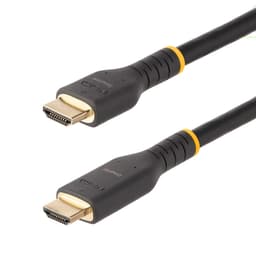 StarTech.com 30ft (10m) Active HDMI Cable w/ Ethernet - HDMI 2.0 4K 60Hz UHD - Rugged HDMI Cord w/ Aramid Fiber - Durable High Speed HDMI Cable - Heavy-Duty HDMI 2.0 Cable - High Speed - HDMI cable with Ethernet - HDMI male to HDMI male - 10 m - black