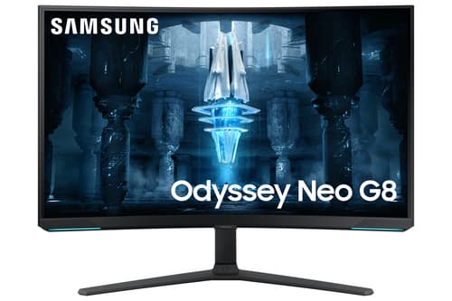 Samsung Odyssey Neo G8 S32BG850NP - G85NB Series - QLED monitor - gaming - curved - 32" - 3840 x 2160 4K @ 240 Hz - VA - 350 cd/m� - 1000000:1 - 1 ms - 2xHDMI, DisplayPort - black, white