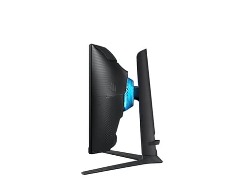 Samsung Odyssey G6 S27BG650EU - G65B Series - LED monitor - Smart - gaming - curved - 27" - 2560 x 1440 QHD @ 240 Hz - VA - 350 cd/m� - 2500:1 - DisplayHDR 600 - 1 ms - 2xHDMI, DisplayPort - speakers - black — view 3