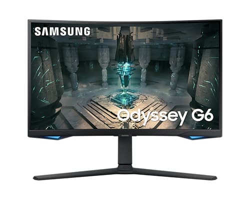 Samsung Odyssey G6 S27BG650EU - G65B Series - LED monitor - Smart - gaming - curved - 27" - 2560 x 1440 QHD @ 240 Hz - VA - 350 cd/m� - 2500:1 - DisplayHDR 600 - 1 ms - 2xHDMI, DisplayPort - speakers - black — view 5