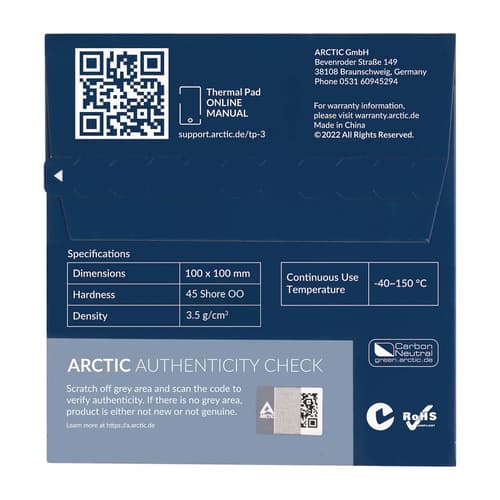 ARCTIC TP-3 THERMAL PAD SINGLE — view 6