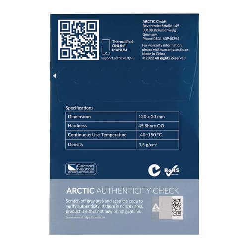 ARCTIC TP-3 THERMAL PADS 4PK — view 7