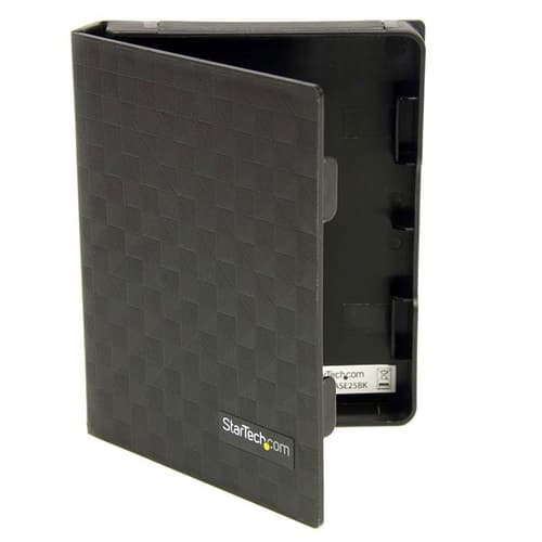 StarTech.com 2.5in Anti-Static Hard Drive Protector Case - Black (3pk) - 2.5 HDD protector black - 2.5 HDD protector (HDDCASE25BK) - Hard drive protective sleeve - black (pack of 3) - for P/N: SATERASER4, SDOCK1EU3P2, SDOCK2ERU33, SDOCK2U33V, SDOCK4U313, USB31C2SAT3