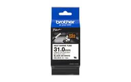 Brother HSe-261E - Black on white - Roll (3.1 cm x 1.5 m) 1 cassette(s) hanging box - heat shrink tube tape - for P-Touch PT-D800W, PT-P900W, PT-P900Wc, PT-P950NW
