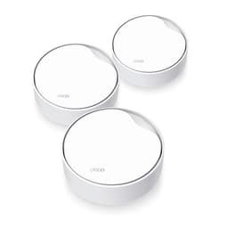 TP-Link Deco X50-PoE V1 - Wi-Fi system - (3 routers) - up to 6,500 sq.ft - mesh 1GbE, 2.5GbE - Wi-Fi 6 - Dual Band - wall-mountable, ceiling-mountable