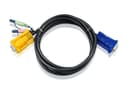 ATEN 2L-5205A - Keyboard / mouse / video / audio cable - HD-15 (VGA), mini jack (M) to 15 pin SPHD (F) - 5 m thumbnail 1