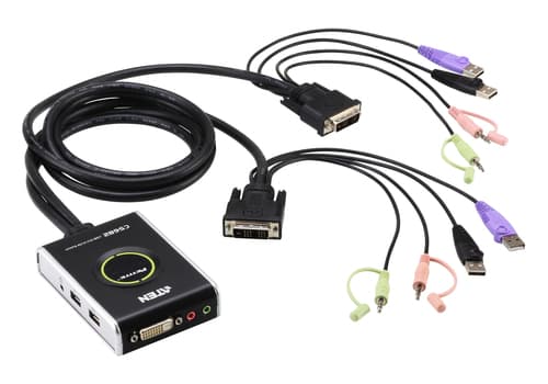 ATEN CS682 - KVM / audio / USB switch - 2 x KVM / audio / USB - 1 local user - desktop