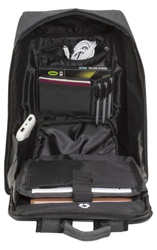 Recycled Bag - Backpack 16" - Charcoal — view 3