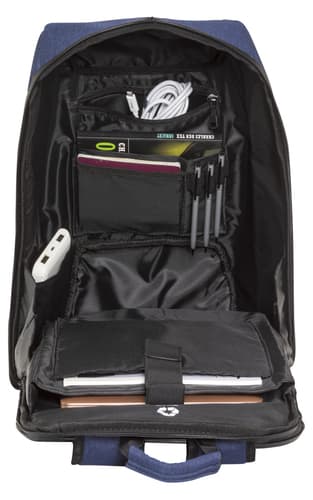 Recycled Bag - Backpack 16" - Dark blue — view 3