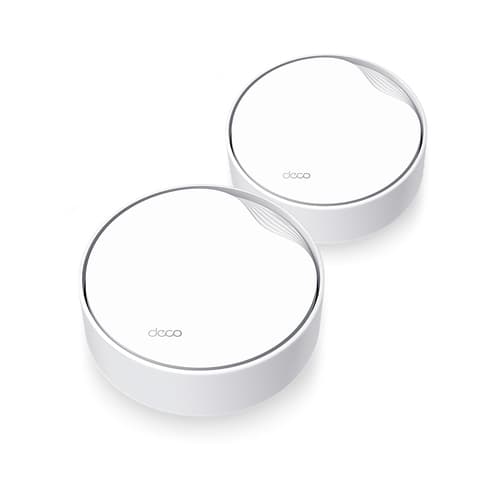 TP-Link Deco X50-PoE V1 - Wi-Fi system - (2 routers) - mesh 1GbE - Wi-Fi 6 - Dual Band - wall-mountable, ceiling-mountable